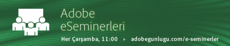 Adobe eSeminerler Başladı