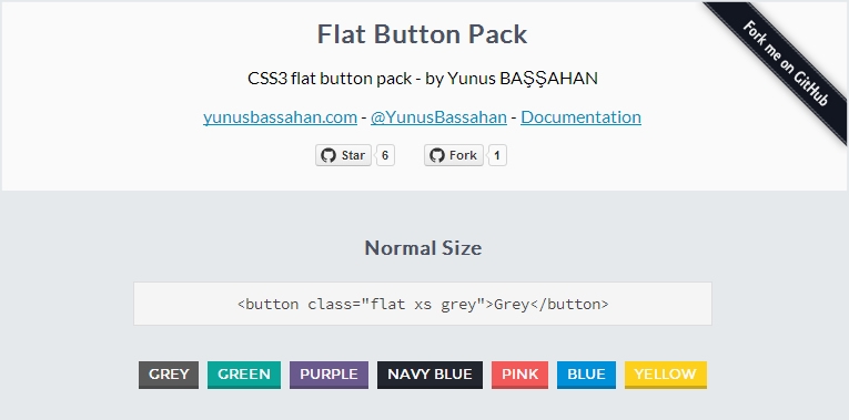 Boş Zaman Değerlendirmesi: CSS3 Flat Button Pack