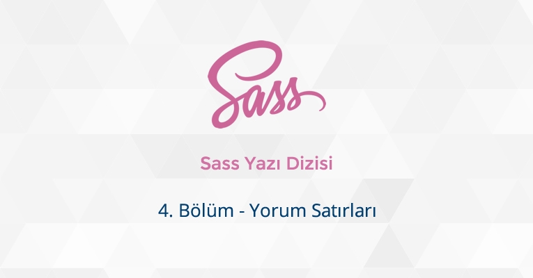 SASS - Yorum Satırları